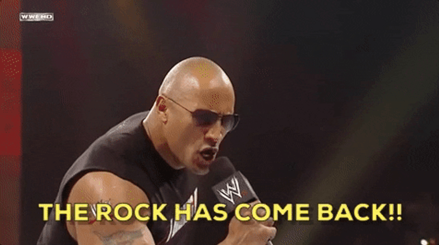 The Rock Has Come Back GIF