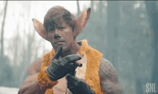 The Rock I'm Bambi GIF