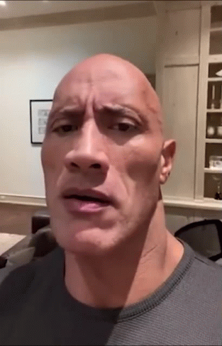 Dwayne The Rock Thinking Meme GIF