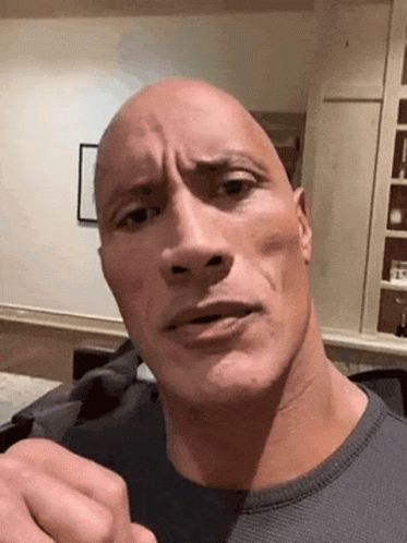 The Rock Varied Facial Expressions Meme GIF
