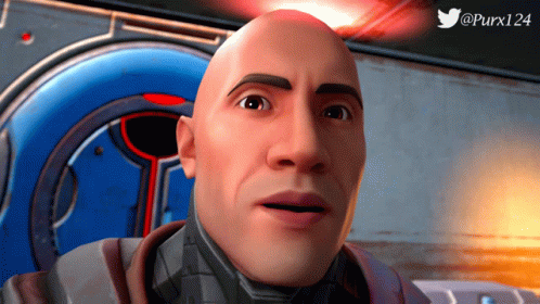The Rock Nodding Eye Twitch Fortnite Meme GIF