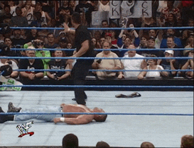 The Rock Peoples Elbow Hit Opponent GIF
