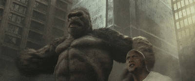 The Rock Rampage Movie GIF