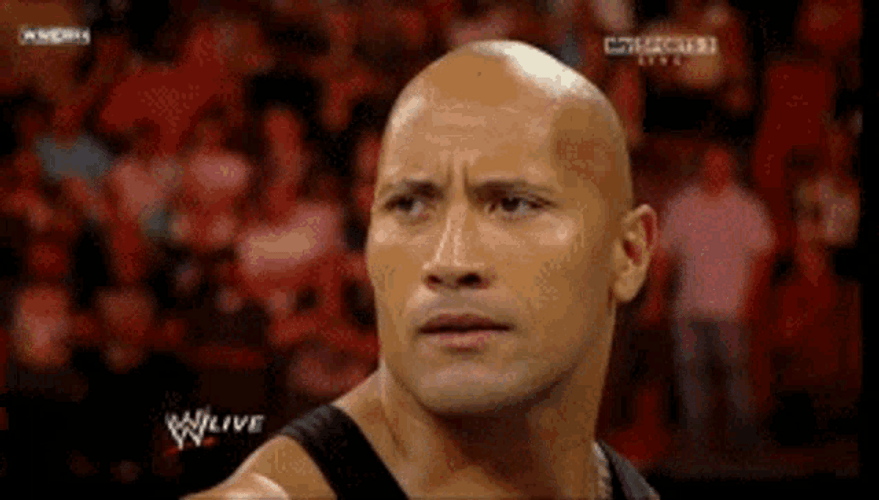 The Rock Smiling GIF
