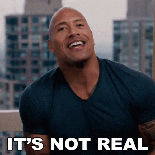 The Rock Staged It's Not Real GIF