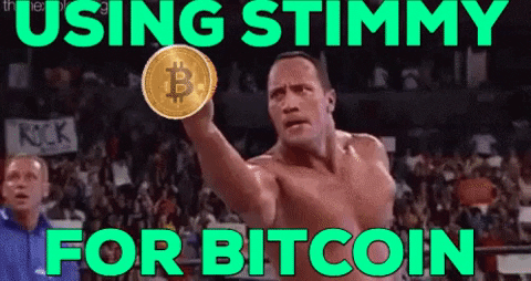 The Rock Stimmy For Bitcoin Meme GIF