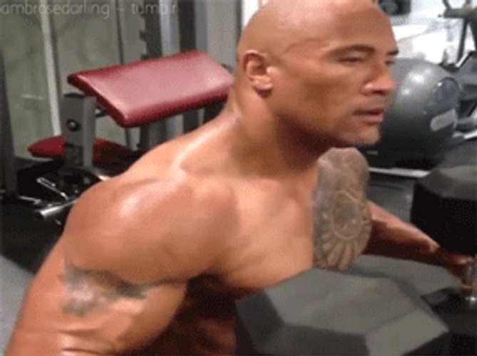 The Rock Wink GIF