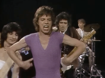 The Rolling Stones Mick Jagger Start Me Up GIF