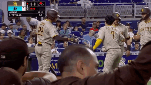 The San Diego Padres Are Playing A Game Against The San Francisco Giants GIF