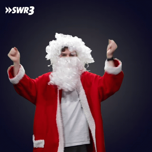 The Santa Clause Being Cheerful GIF