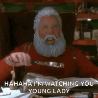The Santa Clause Watching You GIF