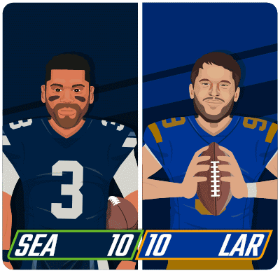 The Seahawks Are Playing Against The Lars In A Game GIF