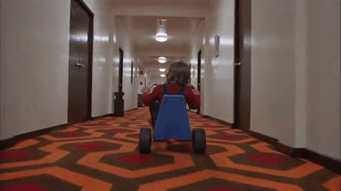 The Shining Bike And Hallway GIF