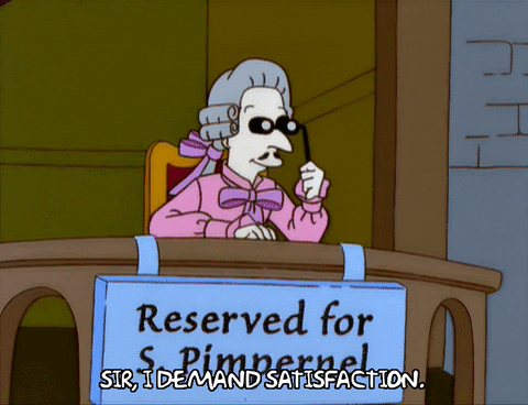 The Simpson Epic Zoro Imitation GIF