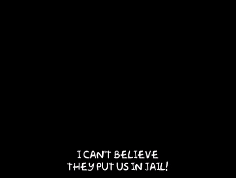 The Simpson Family In Jail GIF