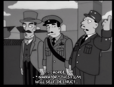 The Simpson Film Self Destruct Clip GIF