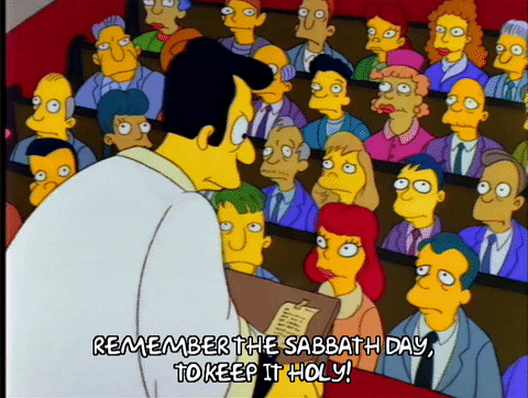 The Simpson Happy Sabbath GIF