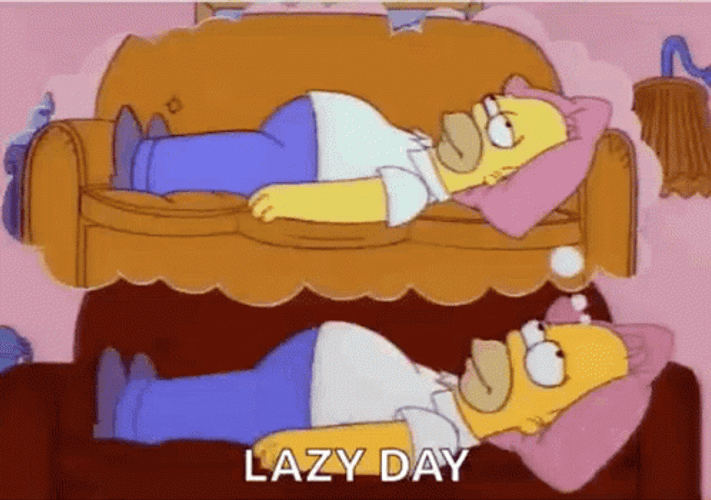 The Simpson Lazy Day GIF