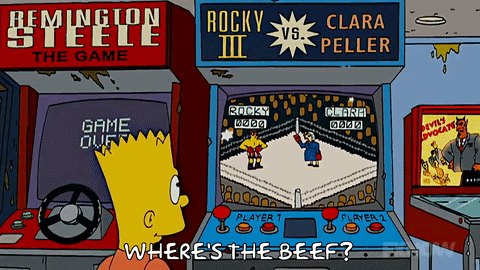 The Simpsons Bart Where's The Beef GIF
