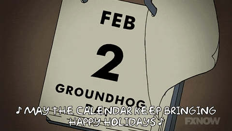 The Simpsons Calendar Turning To February 14 GIF