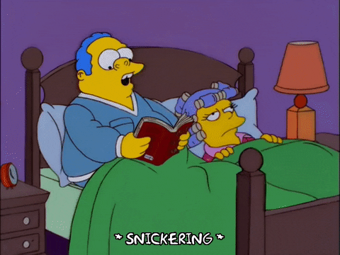 The Simpsons Chief Wiggum Snickering GIF
