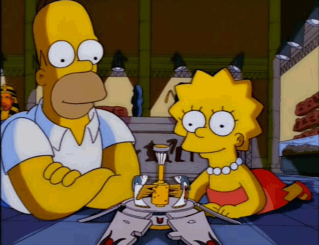 The Simpsons Couple It's Beautiful GIF