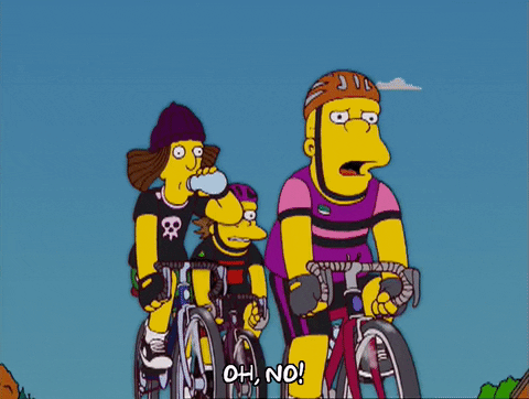 The Simpsons Cycle Oh No GIF