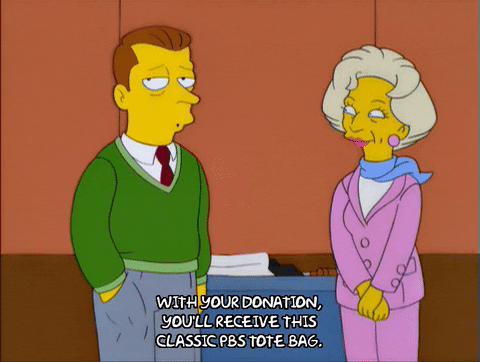 The Simpsons Donation Bag GIF