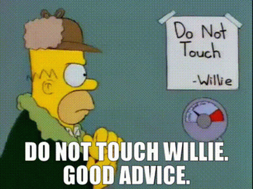 The Simpsons Dont Touch Me Scene GIF