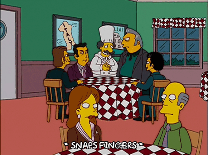 The Simpsons Finger Snap GIF