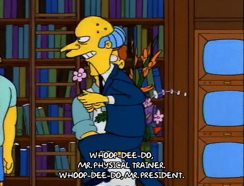 The Simpsons Giving Flowers GIF