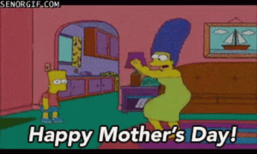 The Simpsons Happy Mothers Day Funny GIF