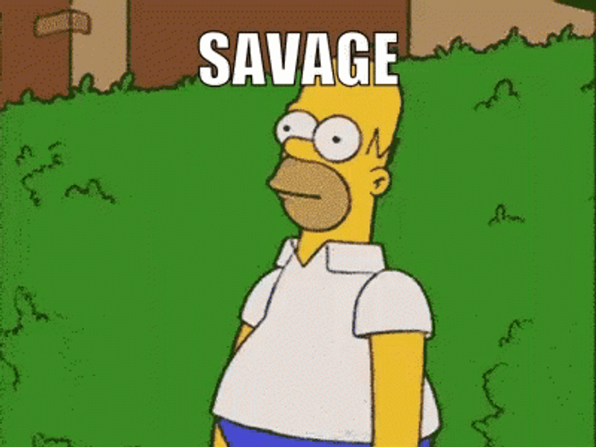 The Simpsons Homer Savage GIF