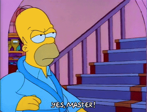 The Simpsons Homer Yes Master GIF