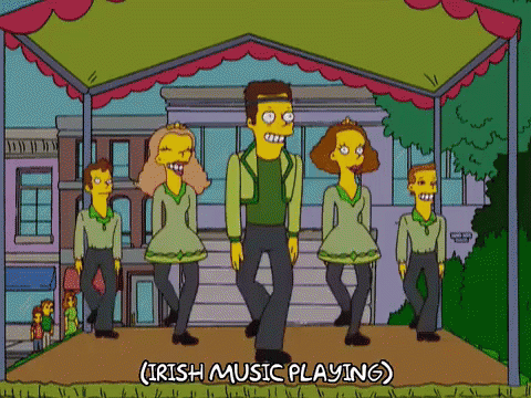 The Simpsons Irish Dance GIF