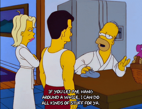 The Simpsons Just Hanging Around GIF