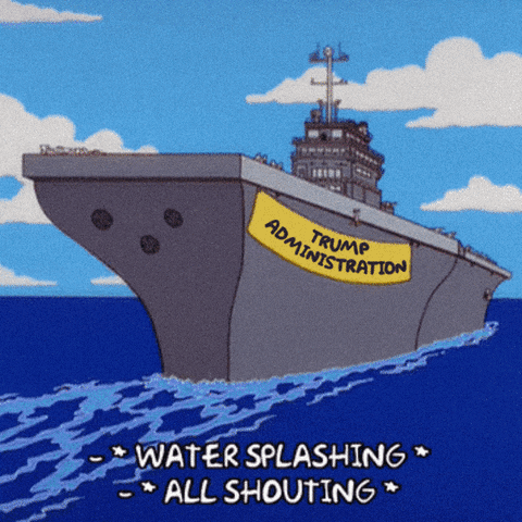 The Simpsons Kids Riot Jump On The Sea GIF