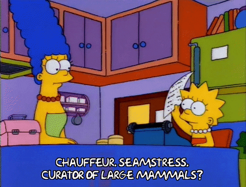The Simpsons Large Marge Reading GIF