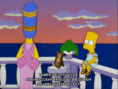 The Simpsons Marge And Bart In Greece GIF