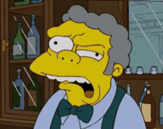 The Simpsons Moe Szyslak Eye Twitch GIF