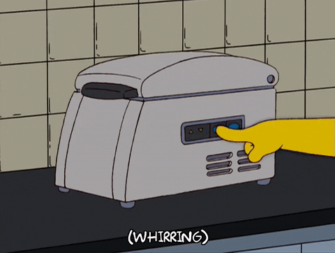 The Simpsons Neat Toaster GIF