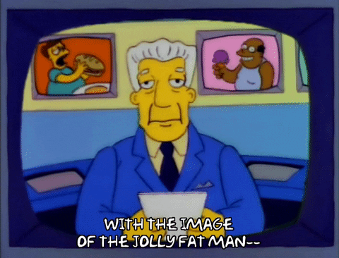 The Simpsons New About Jolly Fat Man GIF