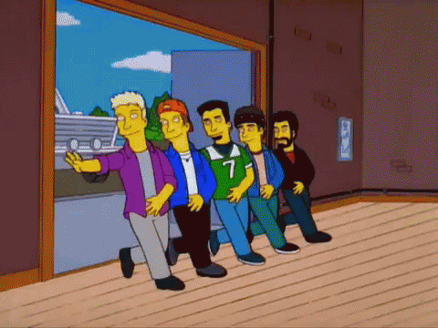 The Simpsons Nsync Feature GIF