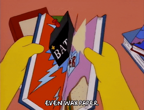 The Simpsons Opening Pop Up Scrap Book GIF