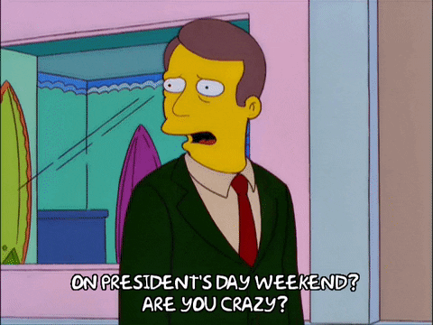The Simpsons Presidents Day Worried GIF