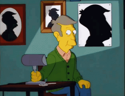The Simpsons Principal Skinner Silhouette GIF