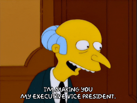The Simpsons Sitcom Mr. Burns Giving Promotion GIF