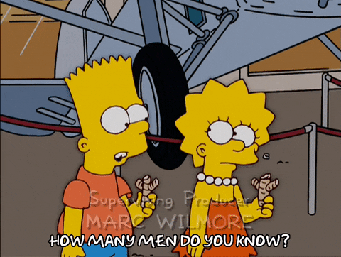 The Simpsons Talking About Many Men GIF