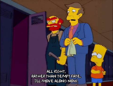 The Simpsons Tempting I'll Move Along GIF
