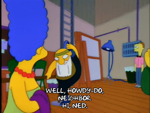 The Simpsons Uncle Howdy GIF